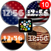 USA Flags watch face theme pack for Bubble Clouds Giveaway