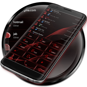 Dialer MetalGate Red Theme Giveaway