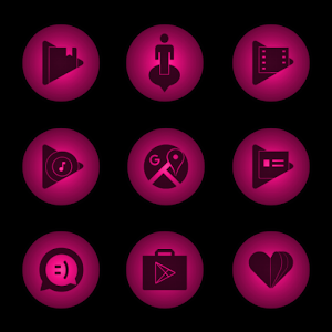 Radial Glow Pink Icons Giveaway