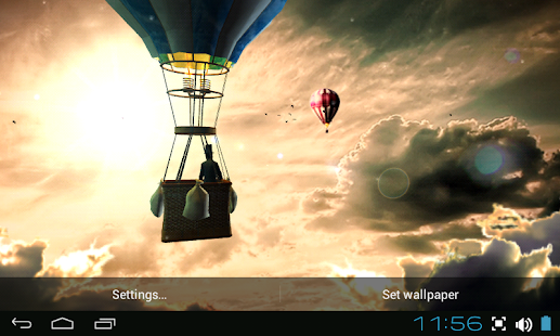 Android Giveaway of the Day - Hot Air Balloon 3d Wallpaper