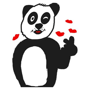 Panda with character WAStickerApps Giveaway