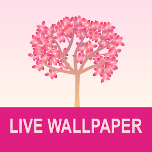 Falling Flowers Red - Live Wallpaper Giveaway