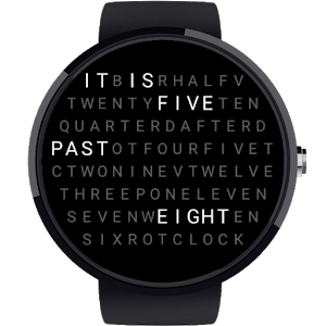 Word Clock - Watchface Giveaway