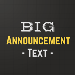 Shout Screen - Big Text Announcements Giveaway
