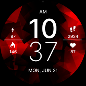 Red Sporty Deluxe Watch Face Giveaway