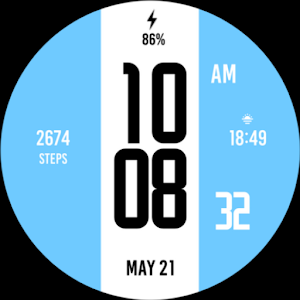 Blue White Blue Watch Face Giveaway